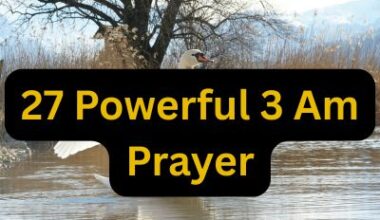27 Powerful 3 Am Prayer